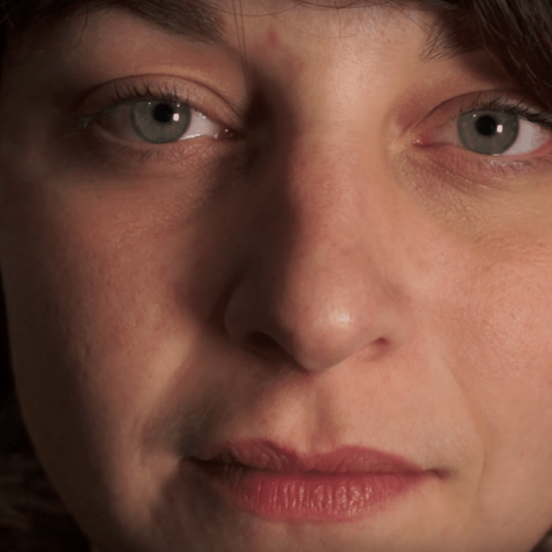 Prise de vue en gros plan du visage d'une femme